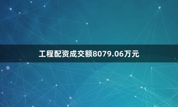 工程配资成交额8079.06万元