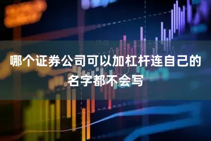 哪个证券公司可以加杠杆连自己的名字都不会写